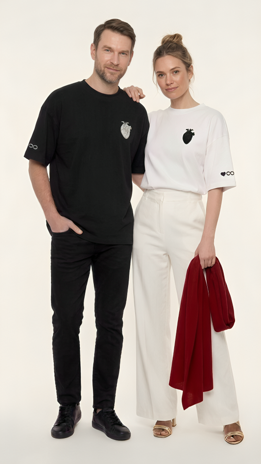 T-shirt Couple — Cœur & Infini