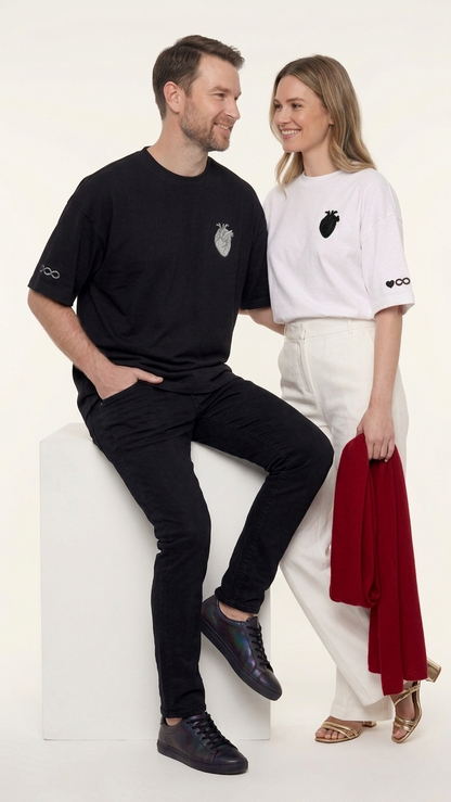 T-shirt Couple — Cœur & Infini