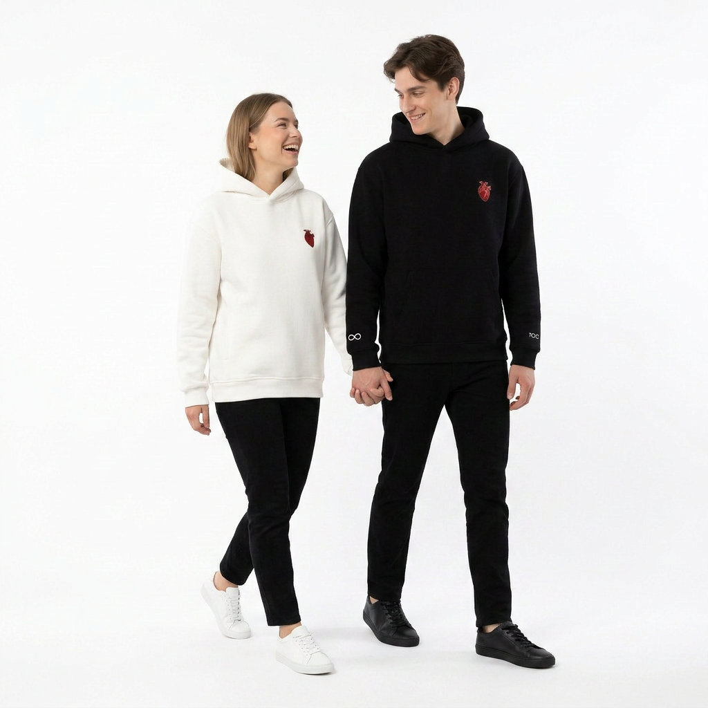 Personalized couple hoodie